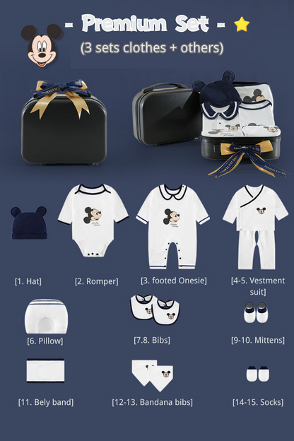 [Pre-order] 🖤Mickey's Little Cotton Treasures (Baby clothes Giftset)