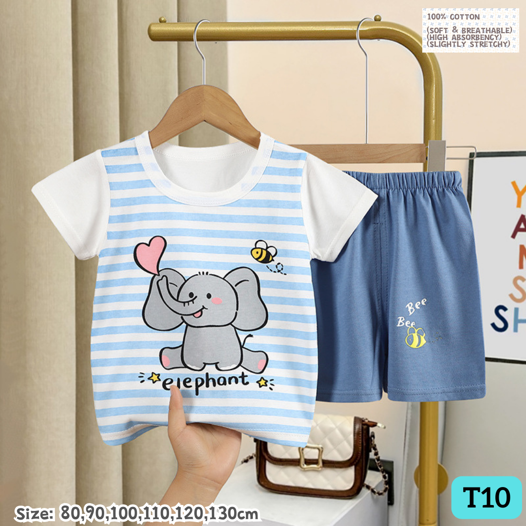 [1-6y] 100% Cotton Daily set [x68 pattern👕]