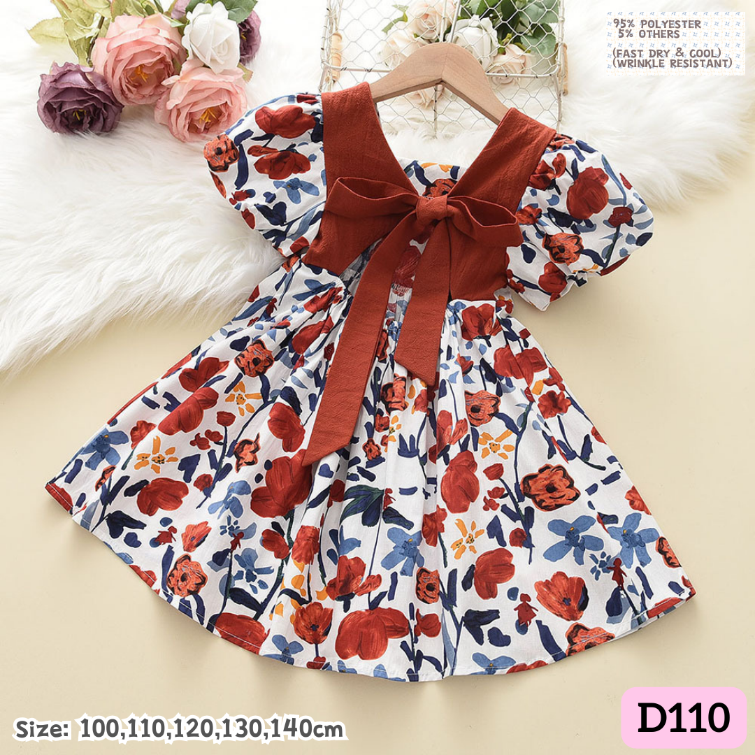 [1-8y] Casual 1-Piece Dress [2] [x56 pattern👕]