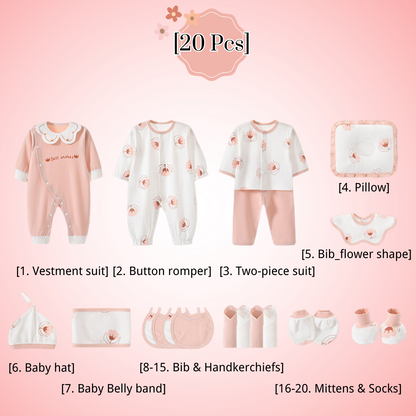 [Pre-order] 🌸Blossom Baby_CYFANG_Baby Cotton Clothes Giftset