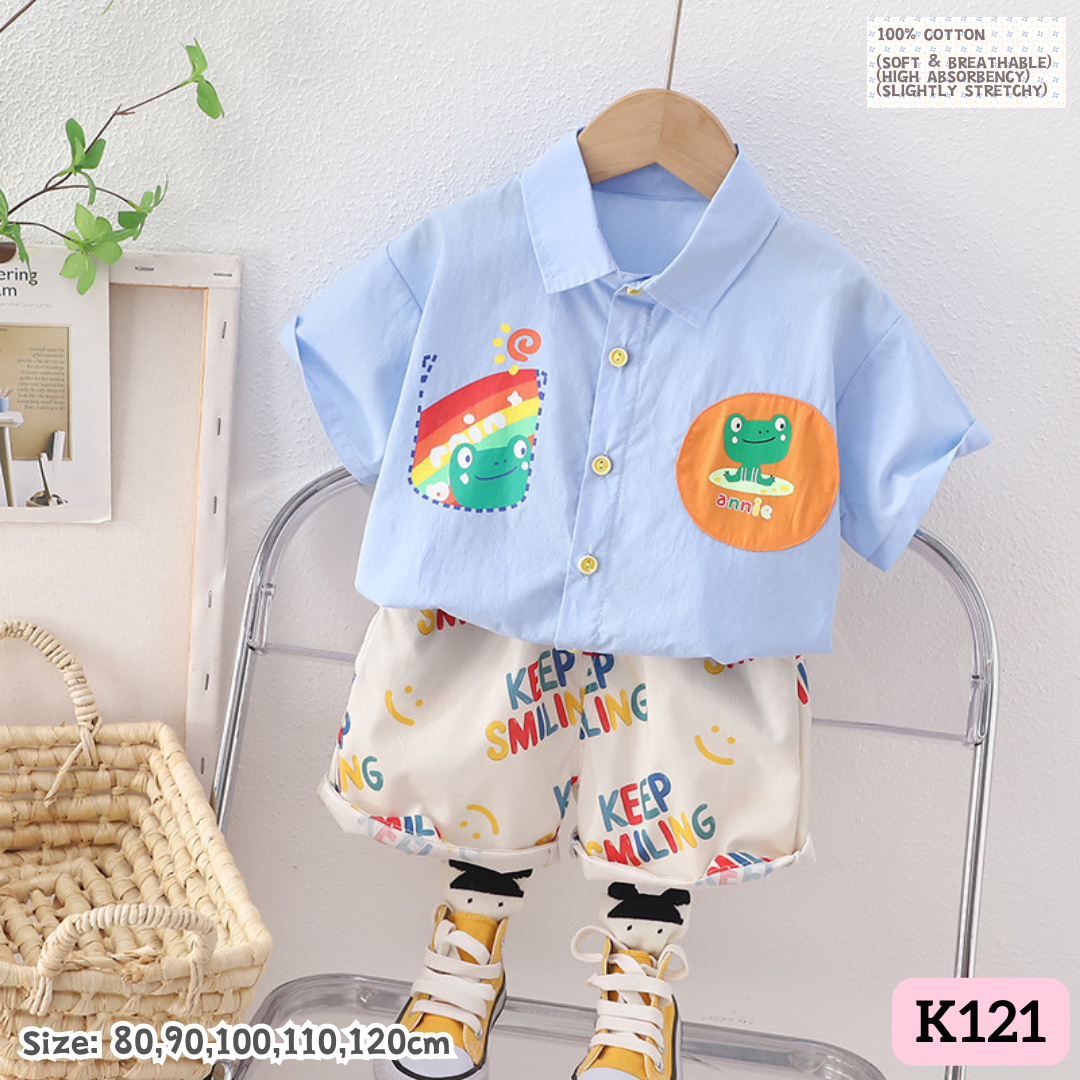 [1-6y] Casual Outings set  [2] [x49 pattern👕]