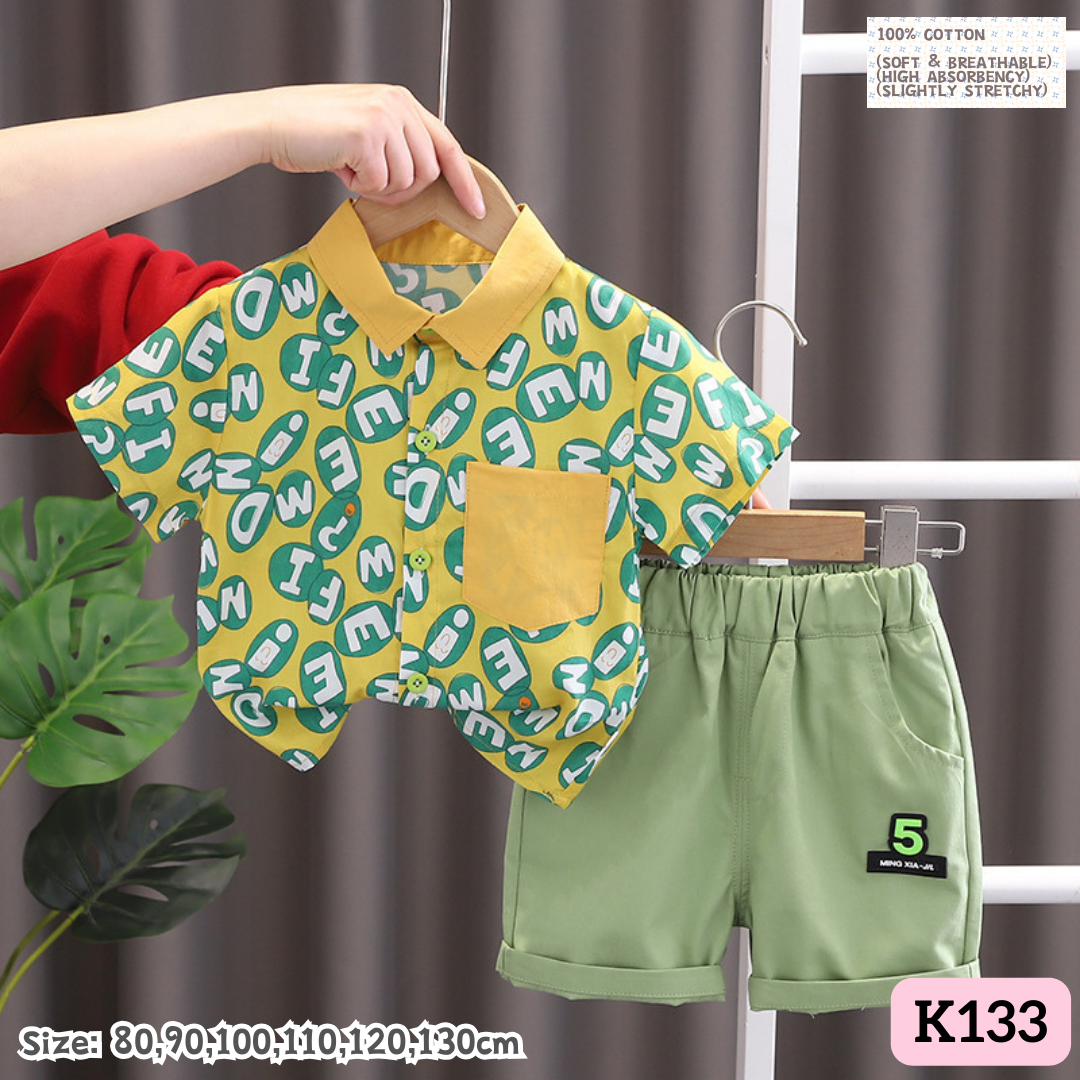 [1-6y] Casual Outings set  [2] [x49 pattern👕]