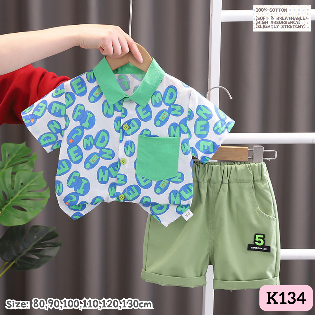 [1-6y] Casual Outings set  [2] [x49 pattern👕]