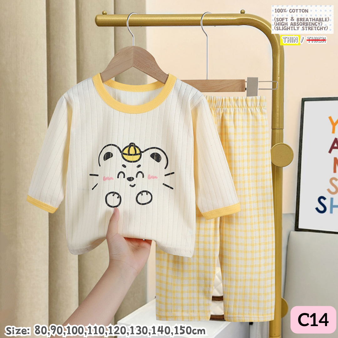 [1-10y] 100% Cotton Pajamas [x51 pattern👕]