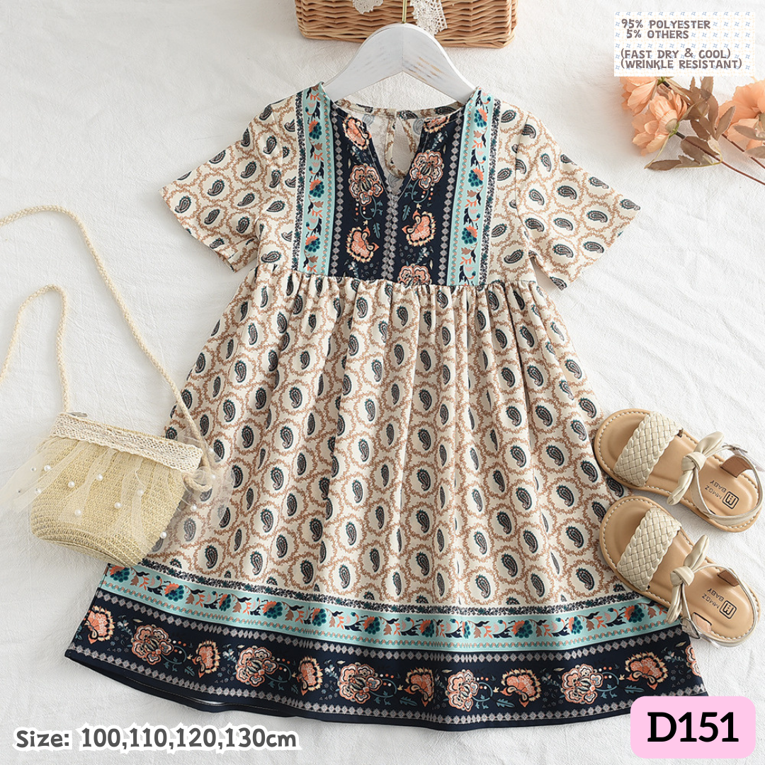 [1-8y] Casual 1-Piece Dress [2] [x56 pattern👕]