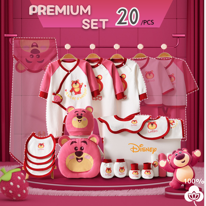 [Pre-order] 🍓Lotso Berry_Disney_Baby Cotton Clothes Giftset