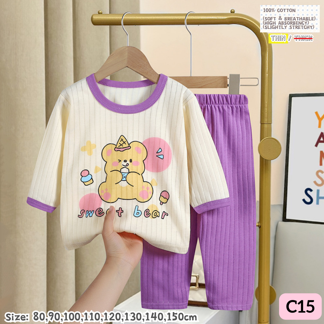 [1-10y] 100% Cotton Pajamas [x51 pattern👕]