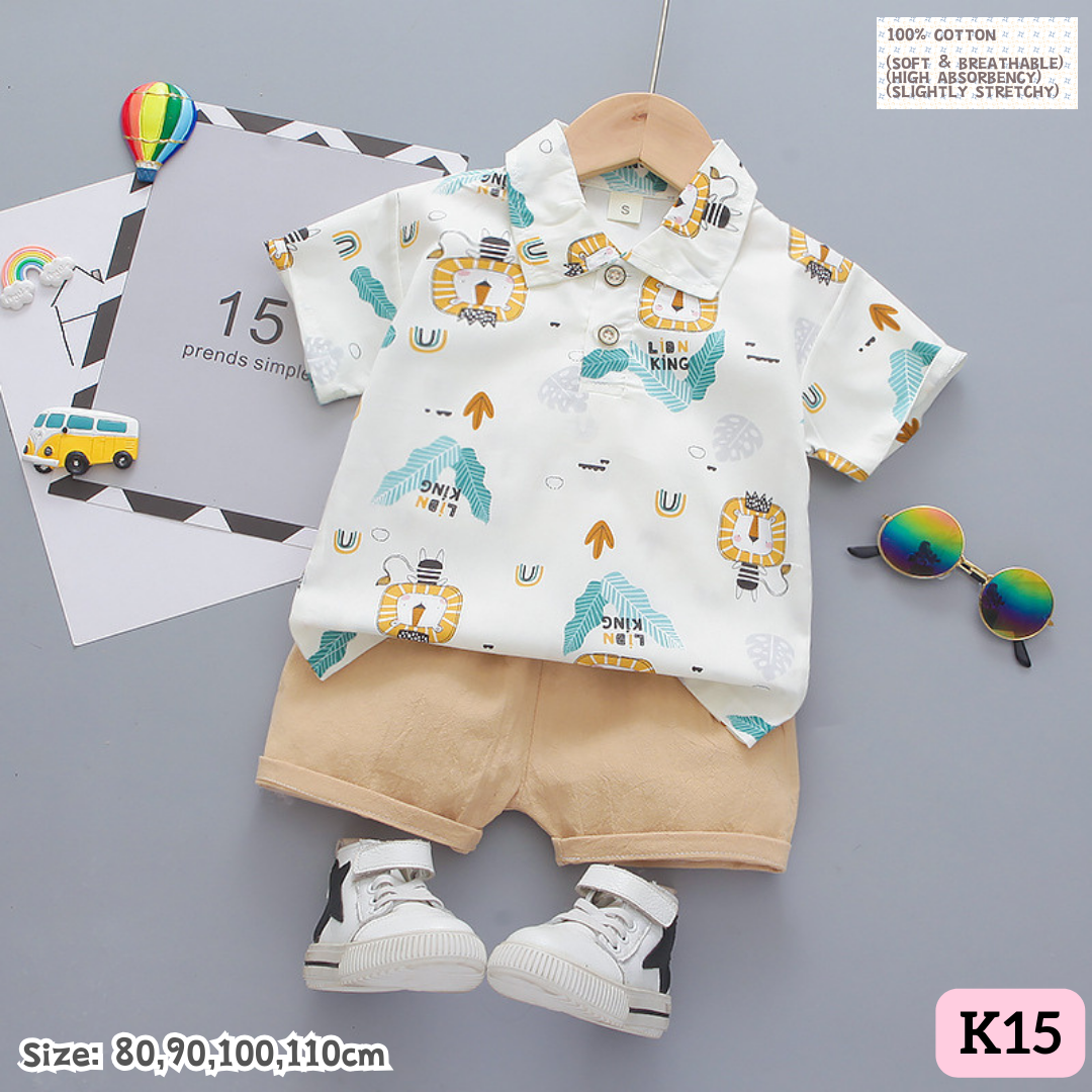 [1-6y] Casual Outings set  [1] [x100 pattern👕]