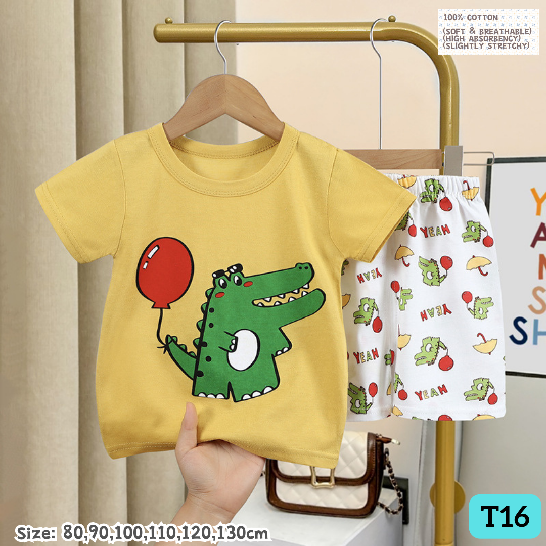 [1-6y] 100% Cotton Daily set [x68 pattern👕]