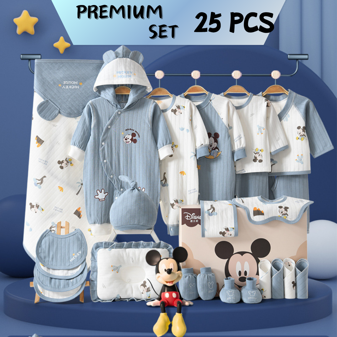 [Pre-order] 🌙Mickey's Joy_Disney_Baby Cotton Clothes Giftset