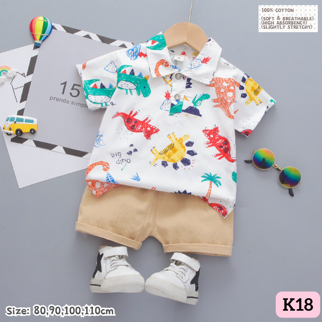 [1-6y] Casual Outings set  [1] [x100 pattern👕]