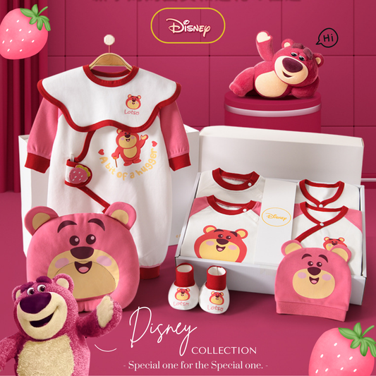 [Pre-order] 🍓Lotso Berry_Disney_Baby Cotton Clothes Giftset