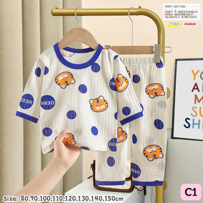 [1-10y] 100% Cotton Pajamas [x51 pattern👕]