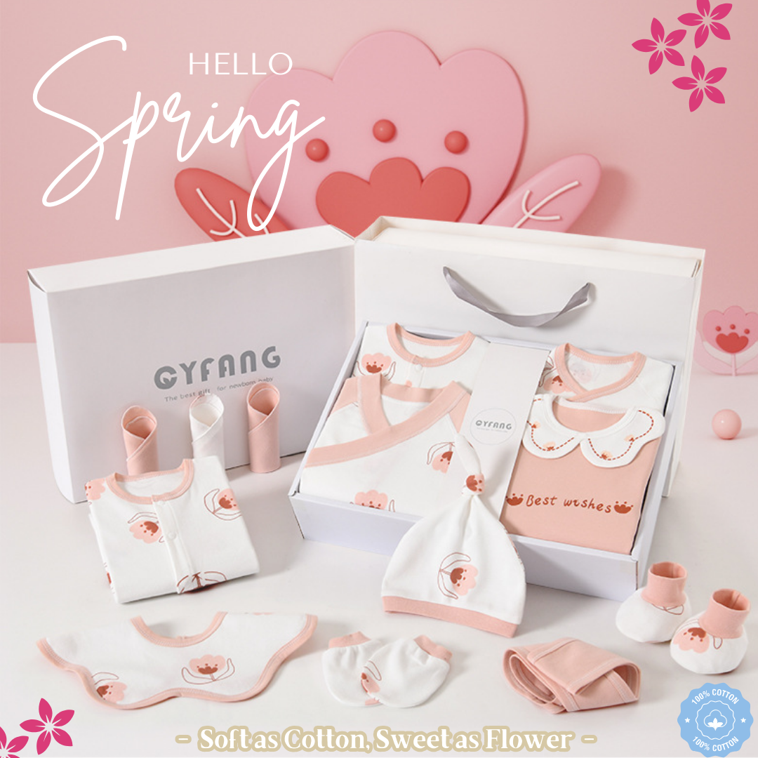 [Pre-order] 🌸Blossom Baby_CYFANG_Baby Cotton Clothes Giftset