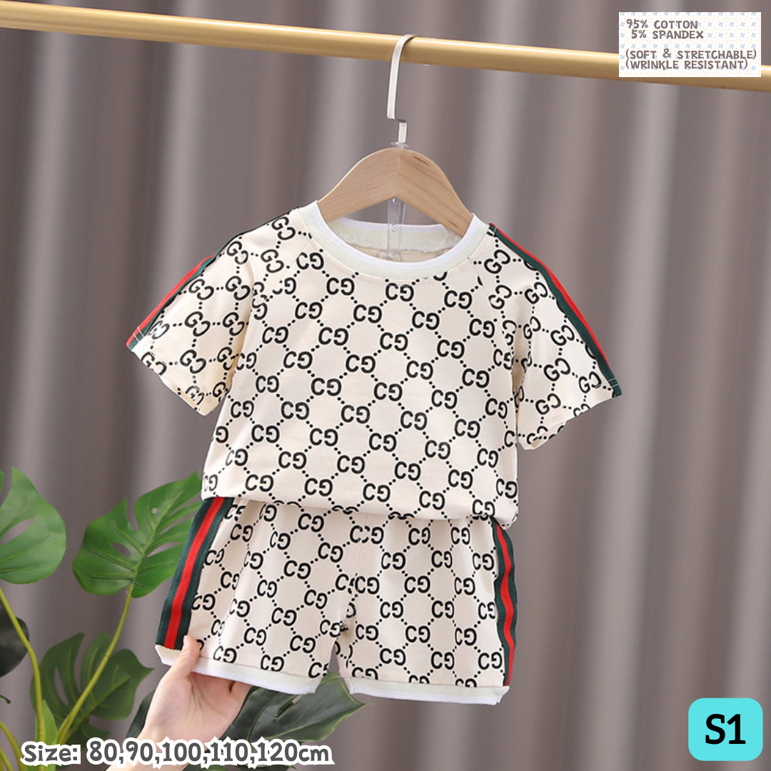 [1-6y] Casual Outdoor Wear set [x76 pattern👕]