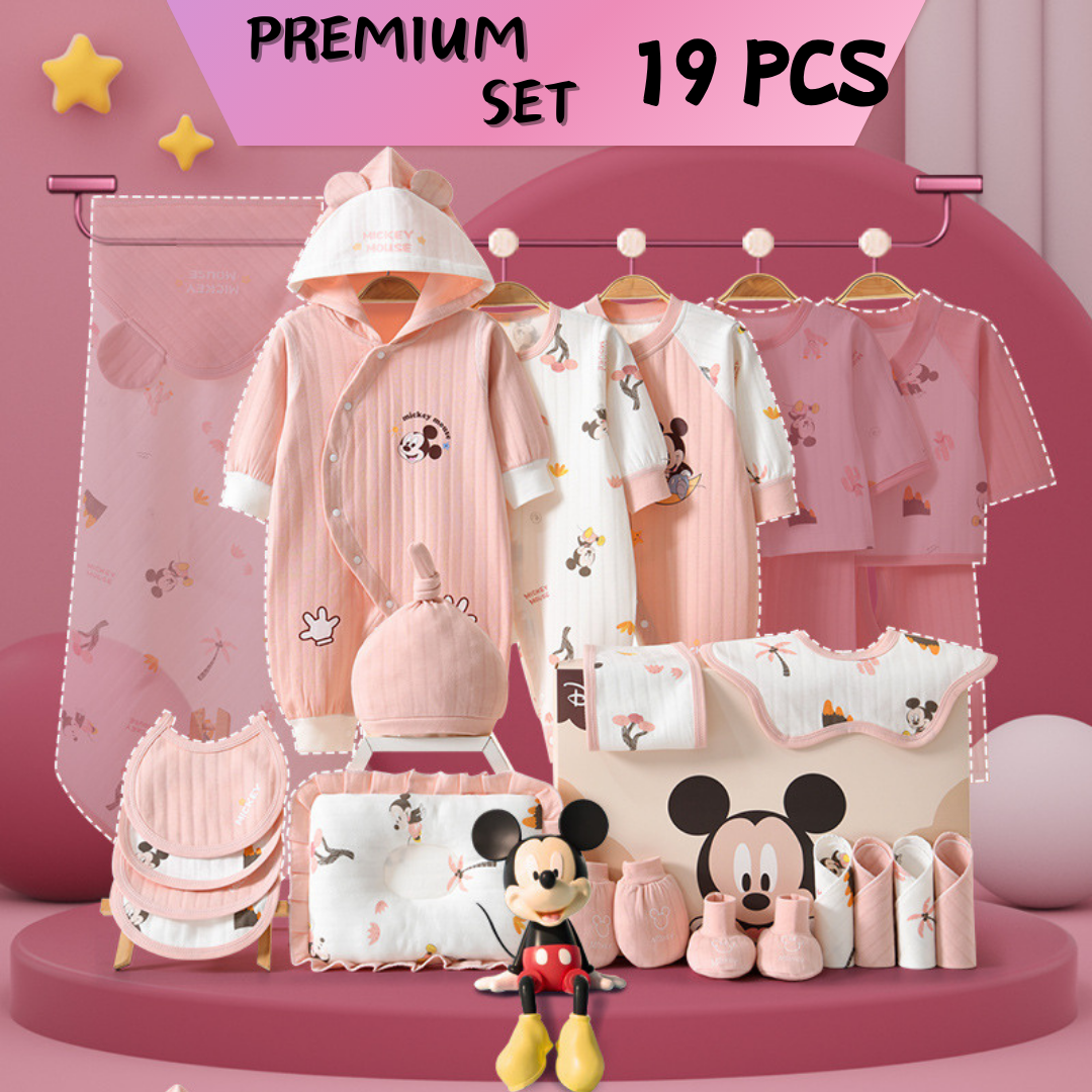 [Pre-order] 🌙Mickey's Joy_Disney_Baby Cotton Clothes Giftset