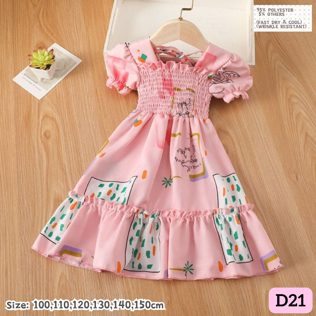 [1-8y] Casual 1-Piece Dress [1] [x100 pattern👕]