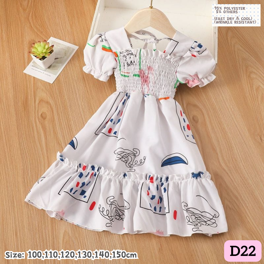 [1-8y] Casual 1-Piece Dress [1] [x100 pattern👕]