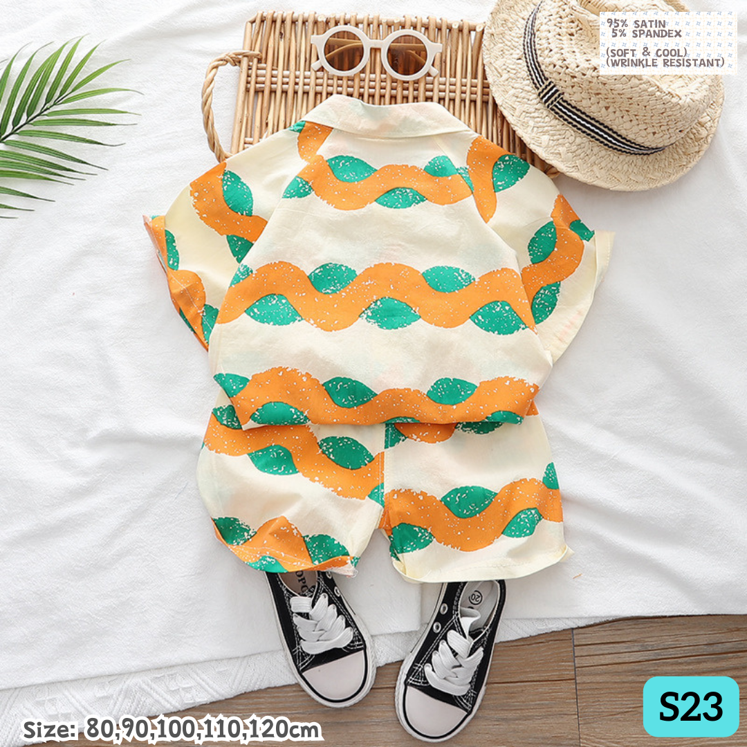 [1-6y] Casual Outdoor Wear set [x76 pattern👕]