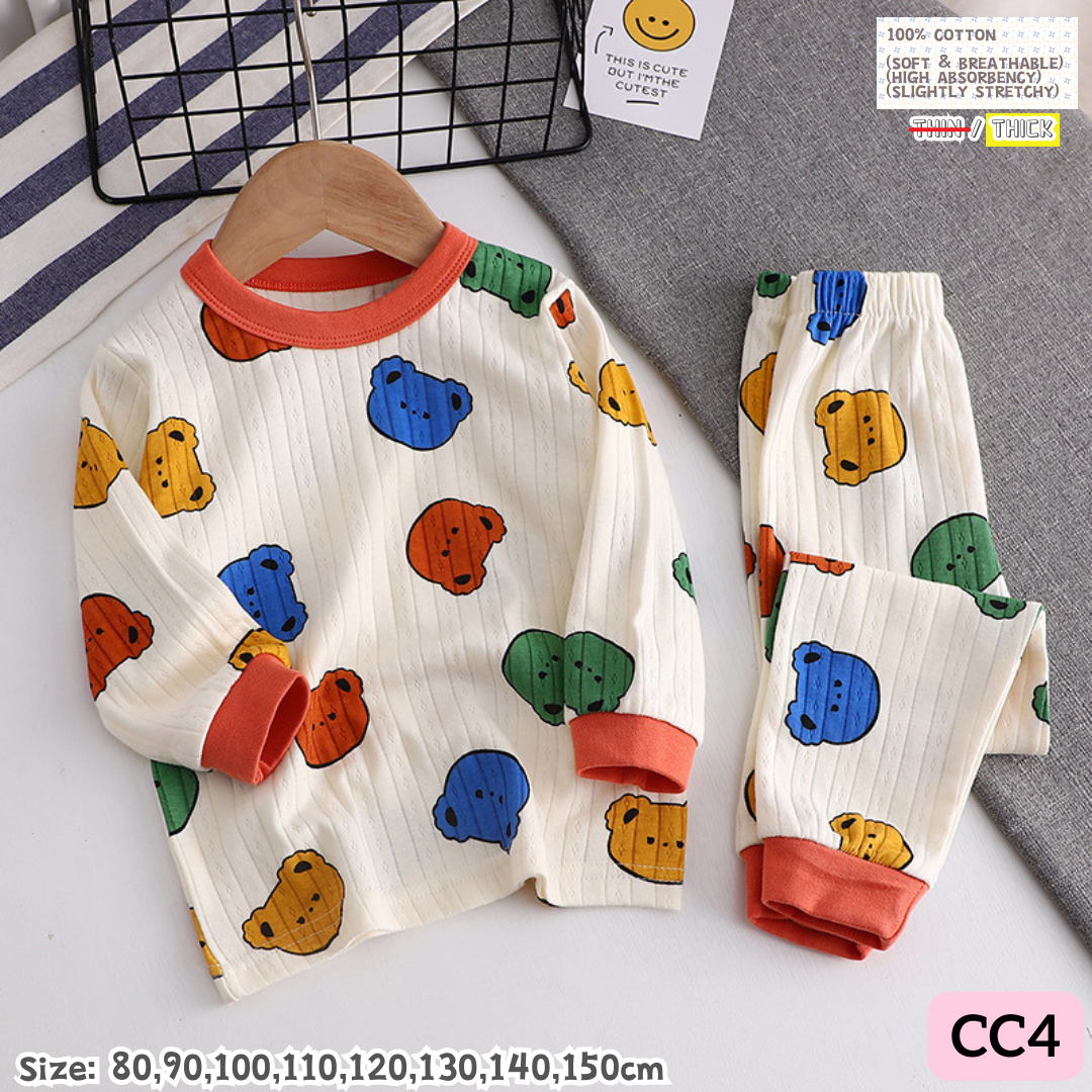 [1-10y] 100% Cotton Pajamas [x51 pattern👕]