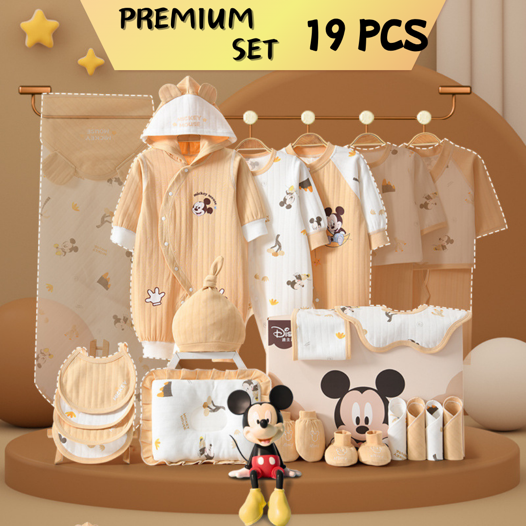 [Pre-order] 🌙Mickey's Joy_Disney_Baby Cotton Clothes Giftset