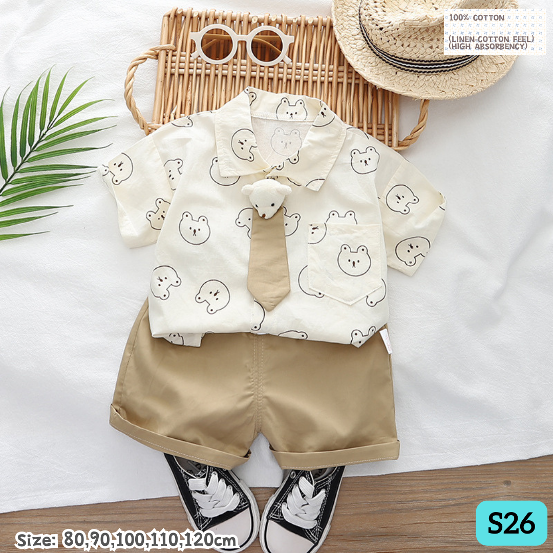 [1-6y] Casual Outdoor Wear set [x76 pattern👕]