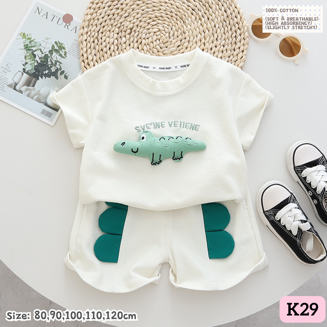 [1-6y] Casual Outings set  [1] [x100 pattern👕]