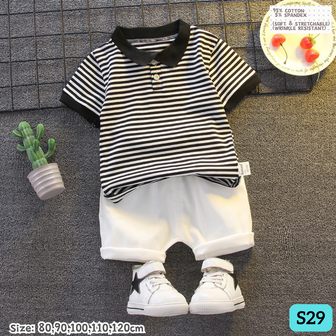 [1-6y] Casual Outdoor Wear set [x76 pattern👕]