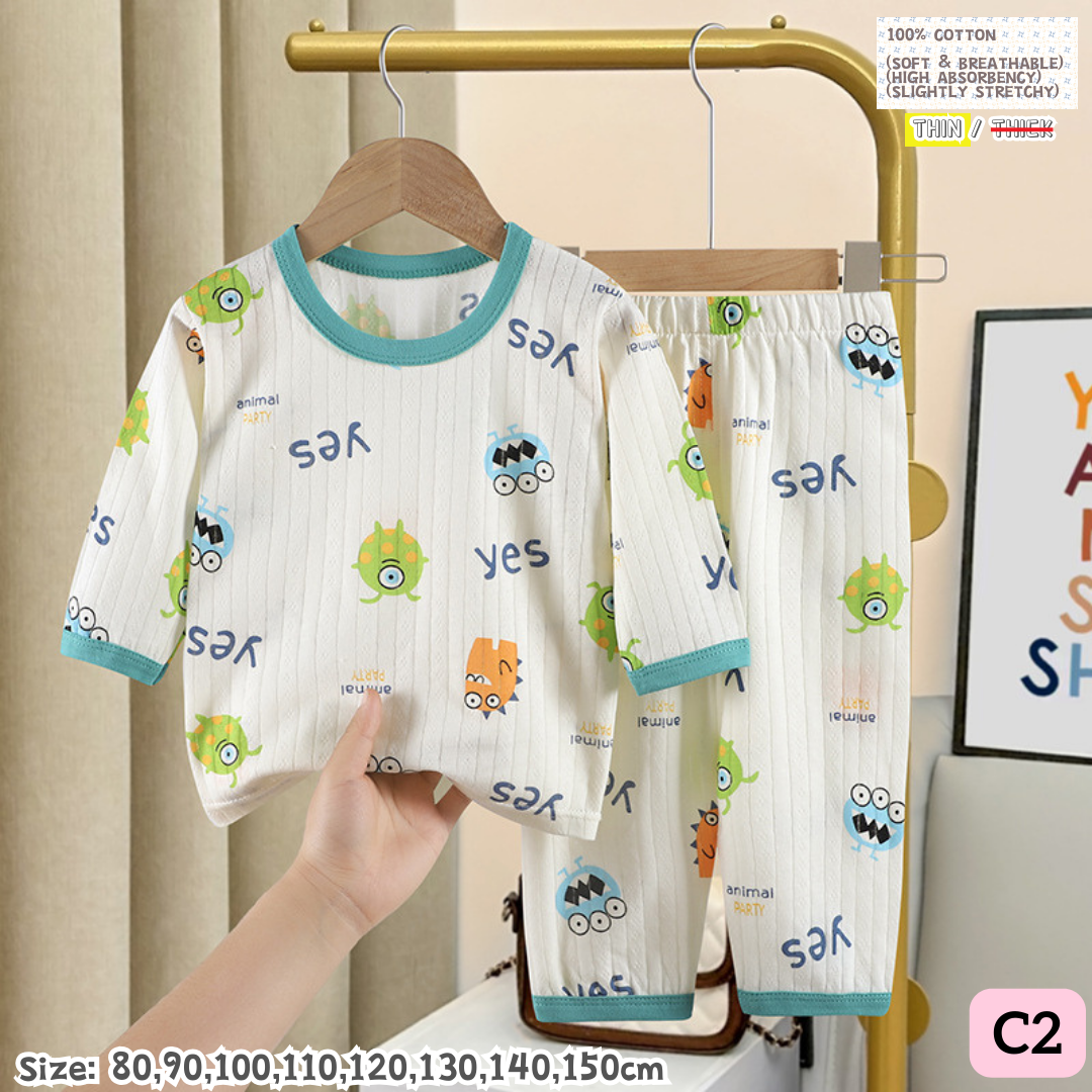 [1-10y] 100% Cotton Pajamas [x51 pattern👕]