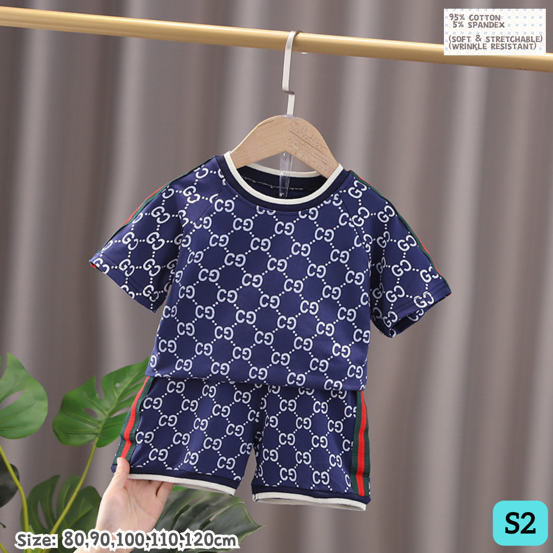 [1-6y] Casual Outdoor Wear set [x76 pattern👕]