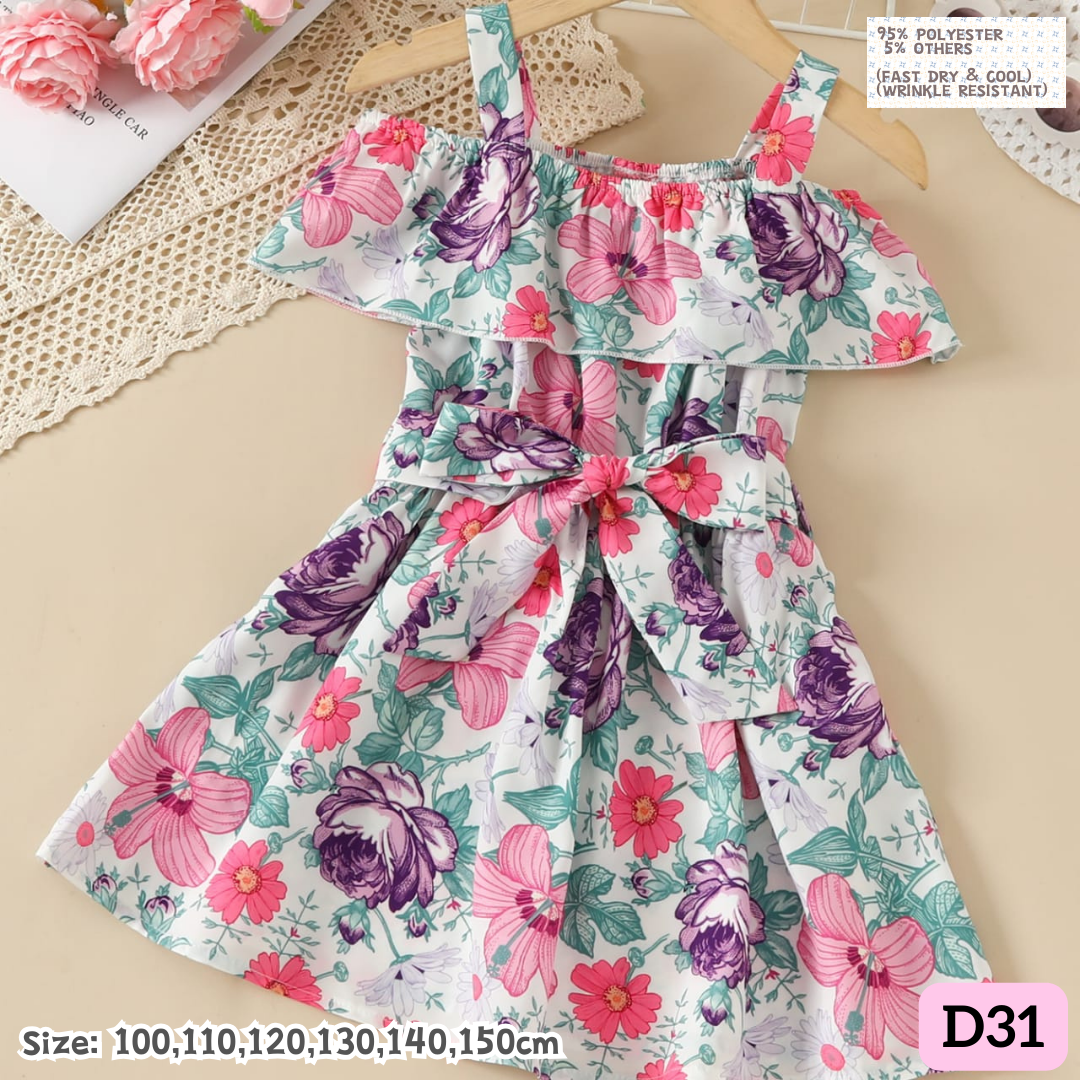 [1-8y] Casual 1-Piece Dress [1] [x100 pattern👕]