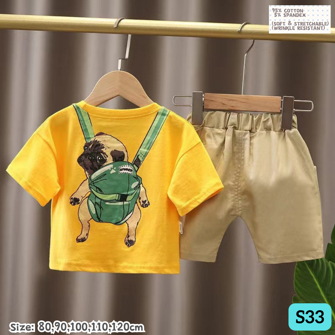 [1-6y] Casual Outdoor Wear set [x76 pattern👕]