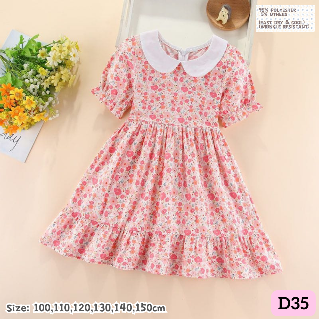 [1-8y] Casual 1-Piece Dress [1] [x100 pattern👕]