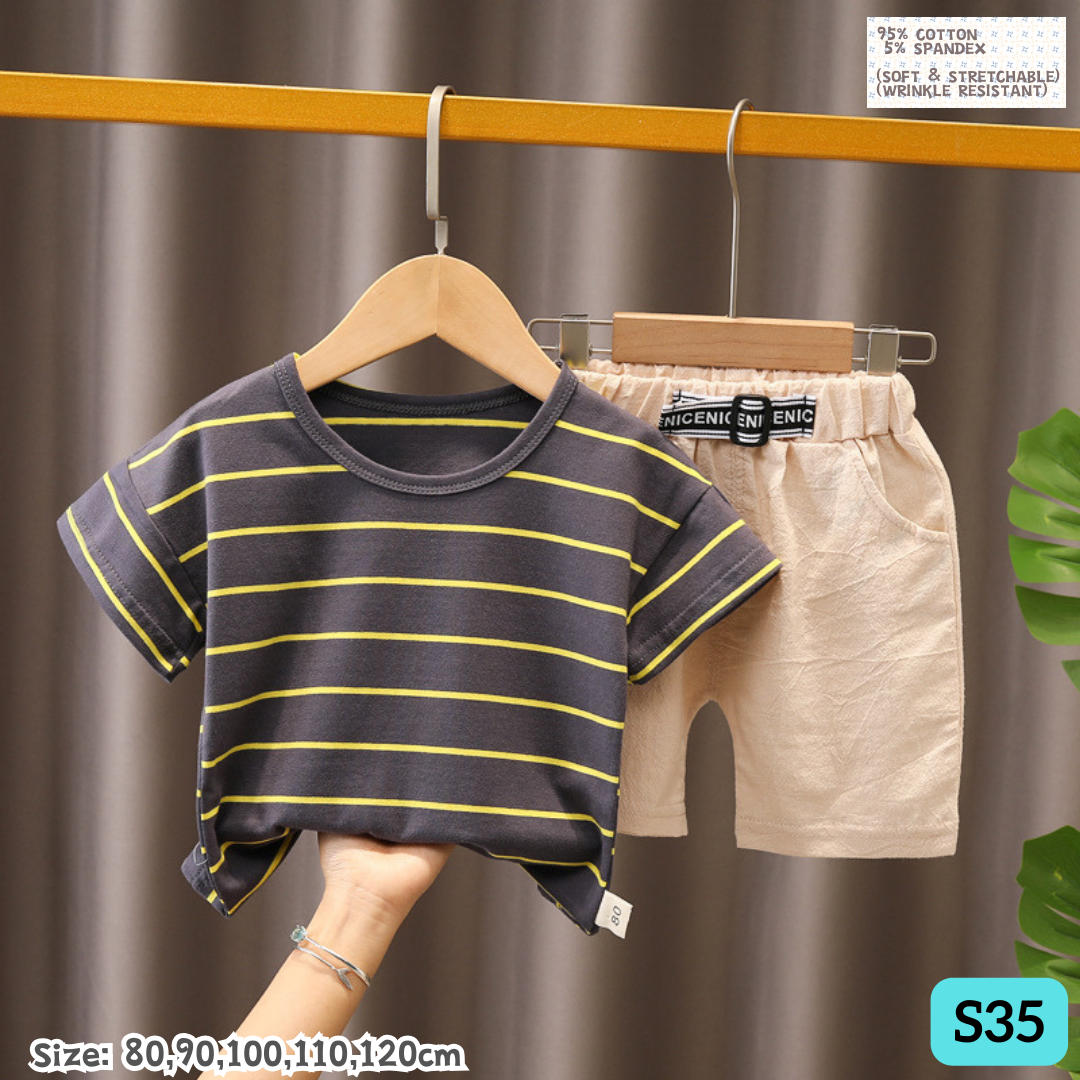 [1-6y] Casual Outdoor Wear set [x76 pattern👕]