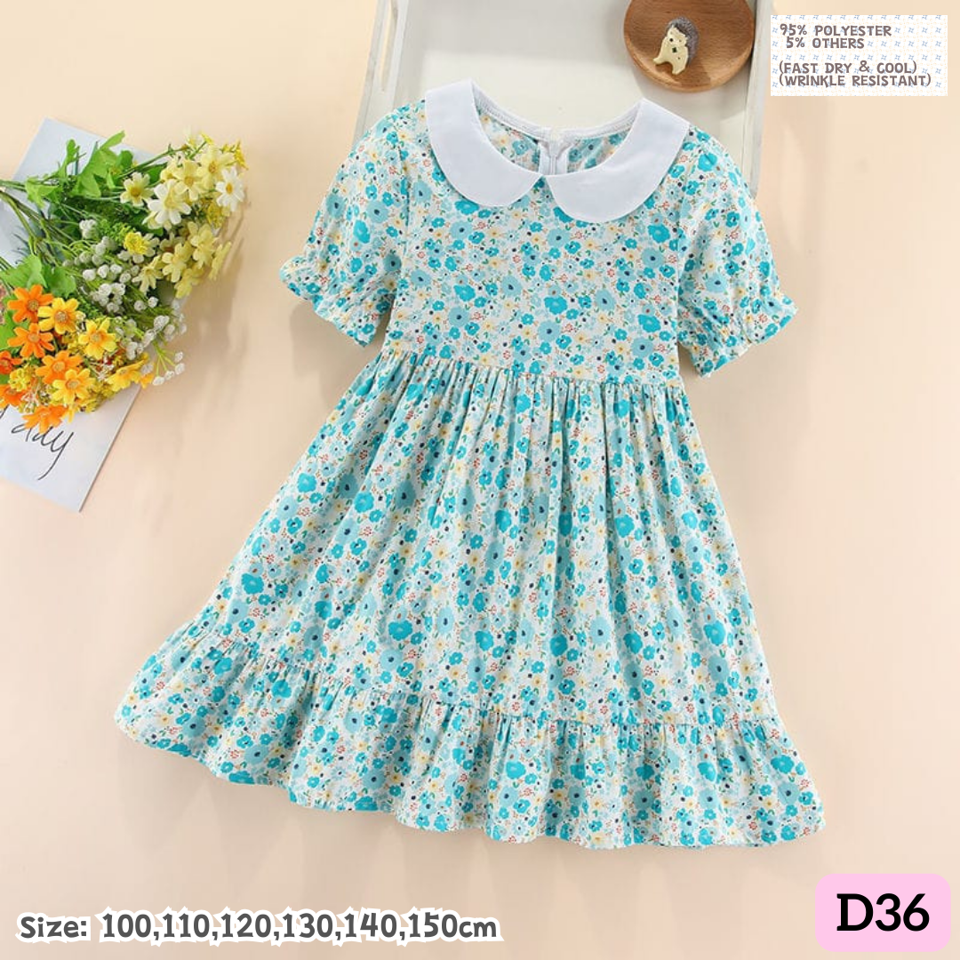 [1-8y] Casual 1-Piece Dress [1] [x100 pattern👕]