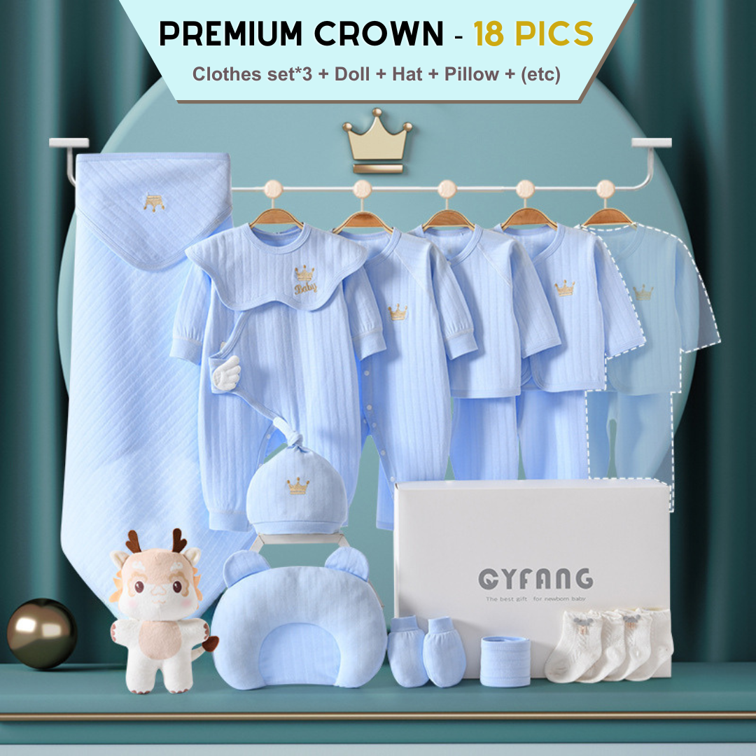 [Pre-order] 👑Royal Crown_Baby Cotton Clothes Giftset_CYF_15-20ps_(Dragon Year)