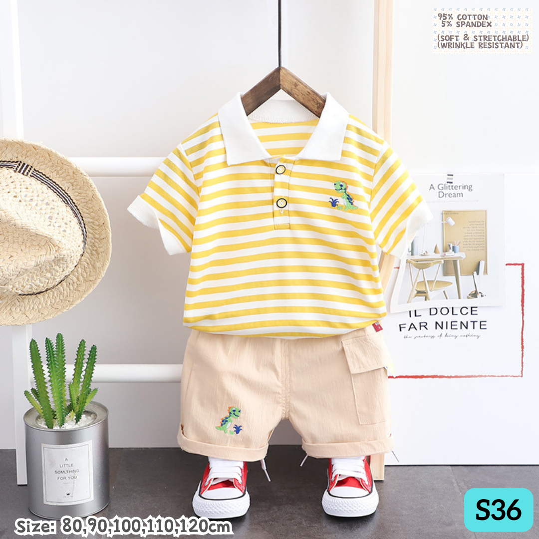 [1-6y] Casual Outdoor Wear set [x76 pattern👕]