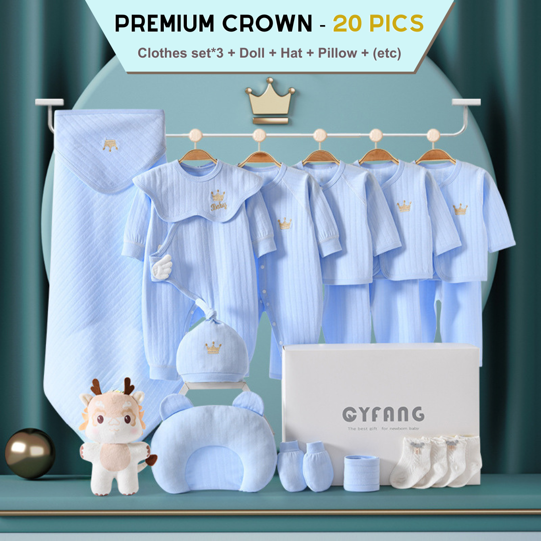 [Pre-order] 👑Royal Crown_Baby Cotton Clothes Giftset_CYF_15-20ps_(Dragon Year)