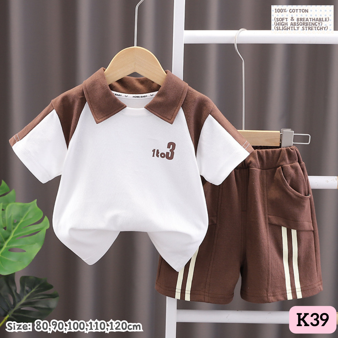 [1-6y] Casual Outings set  [1] [x100 pattern👕]