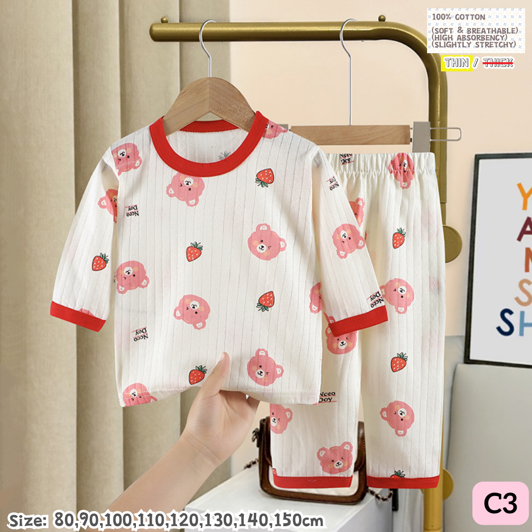 [1-10y] 100% Cotton Pajamas [x51 pattern👕]