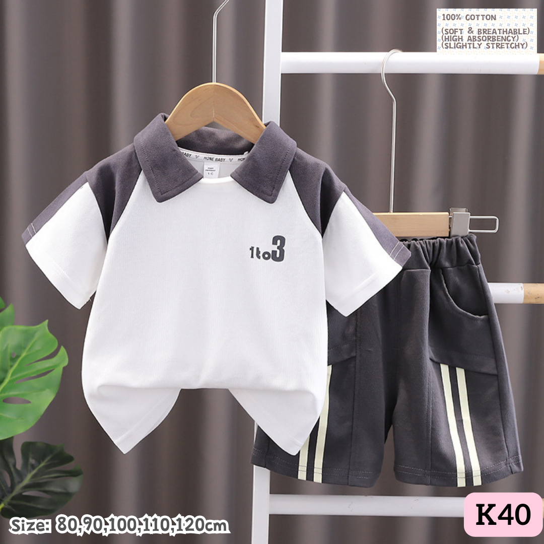 [1-6y] Casual Outings set  [1] [x100 pattern👕]