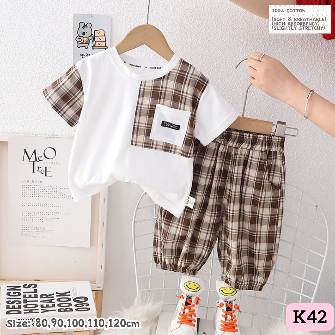 [1-6y] Casual Outings set  [1] [x100 pattern👕]