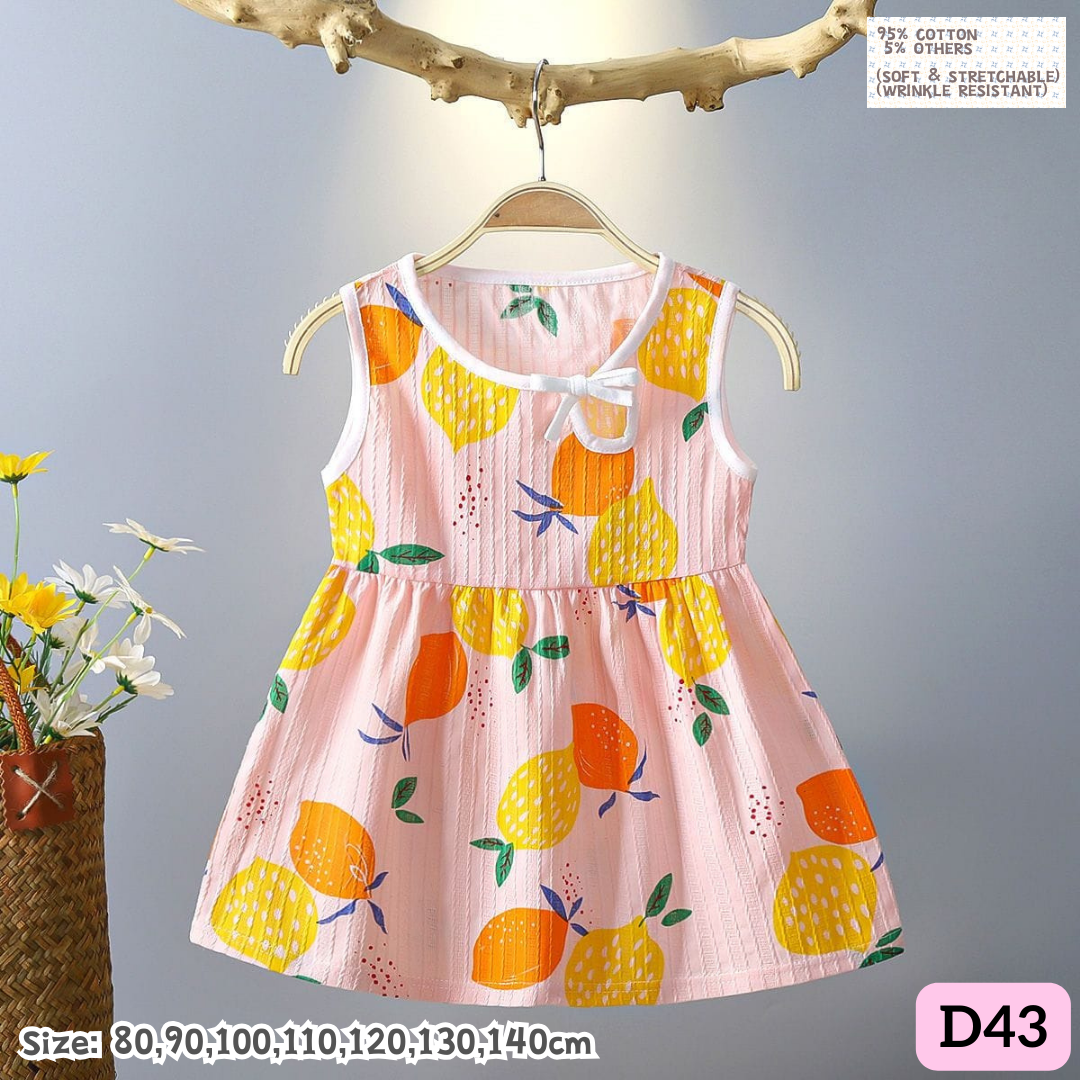 [1-8y] Casual 1-Piece Dress [1] [x100 pattern👕]