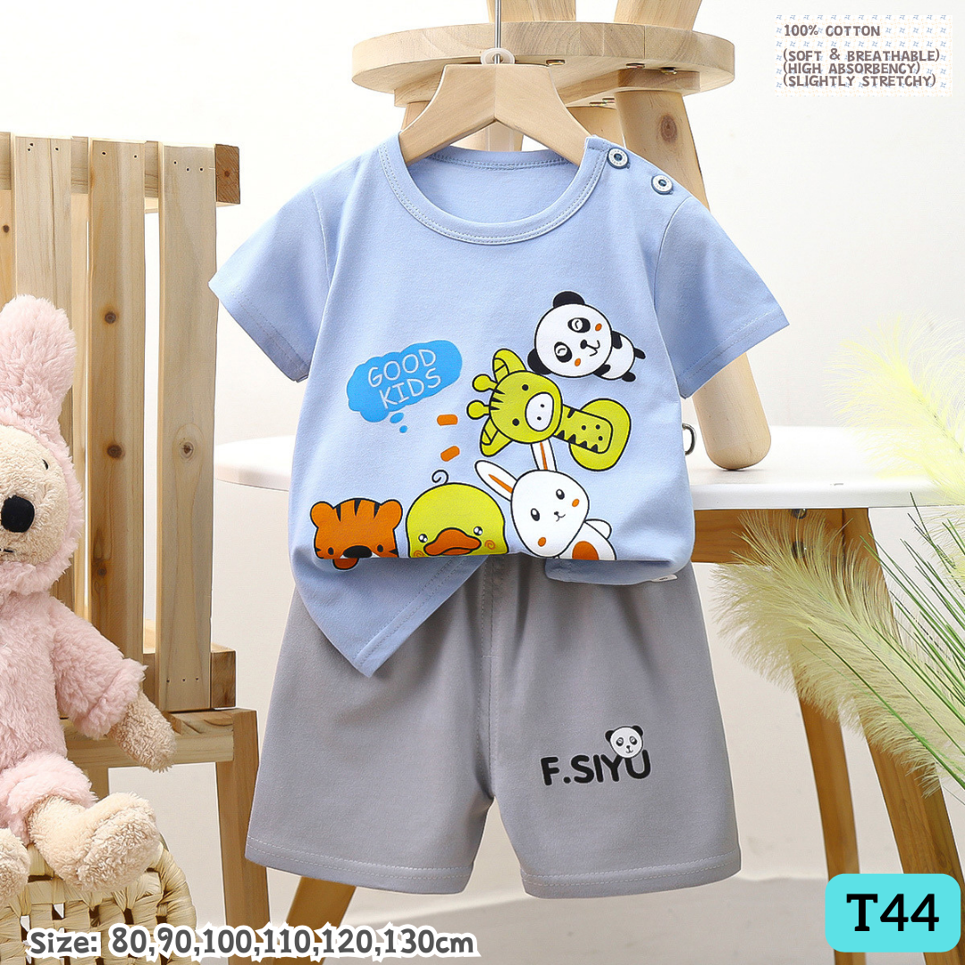 [1-6y] 100% Cotton Daily set [x68 pattern👕]