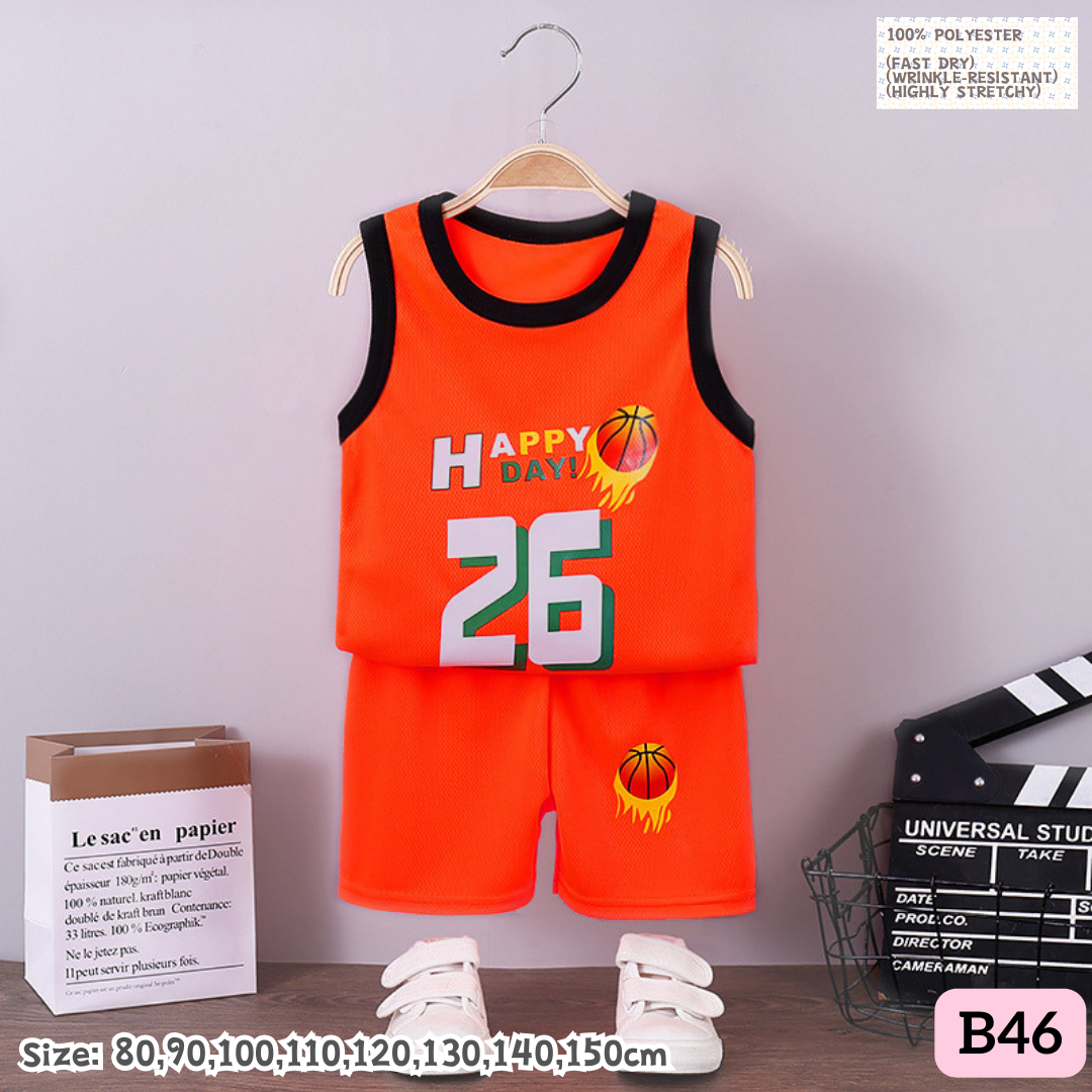 [1-6y] Casual Singlet set [x100 pattern👕]