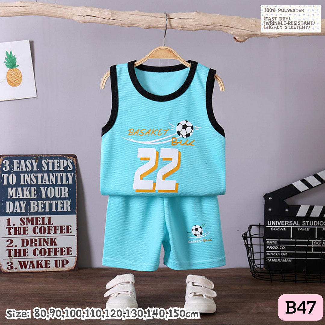 [1-6y] Casual Singlet set [x100 pattern👕]