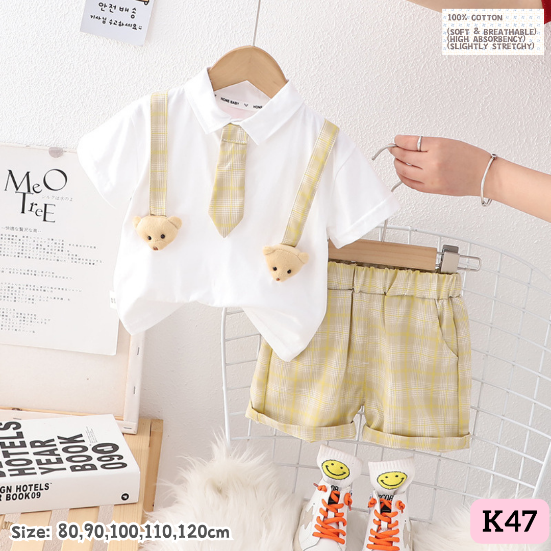 [1-6y] Casual Outings set  [1] [x100 pattern👕]