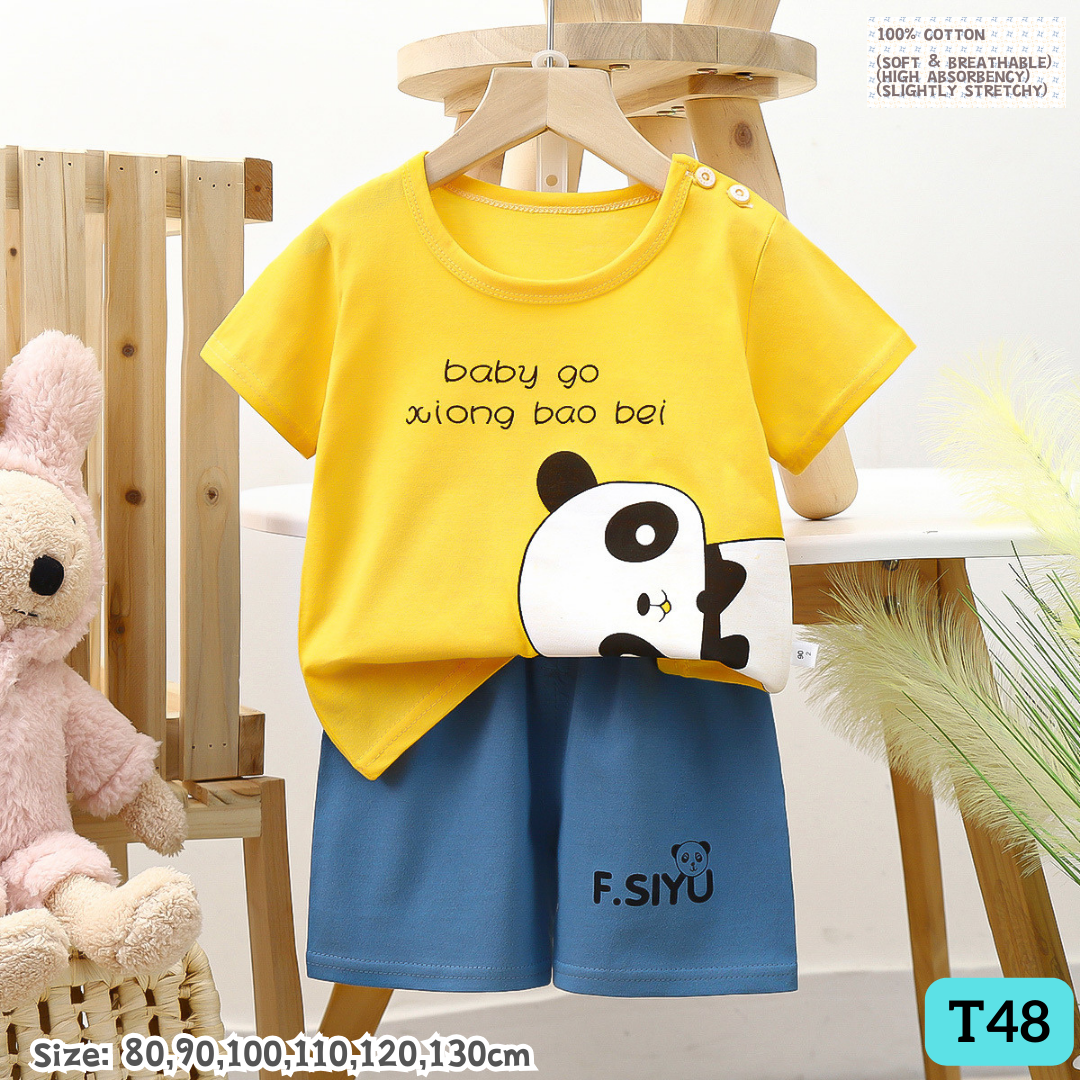 [1-6y] 100% Cotton Daily set [x68 pattern👕]