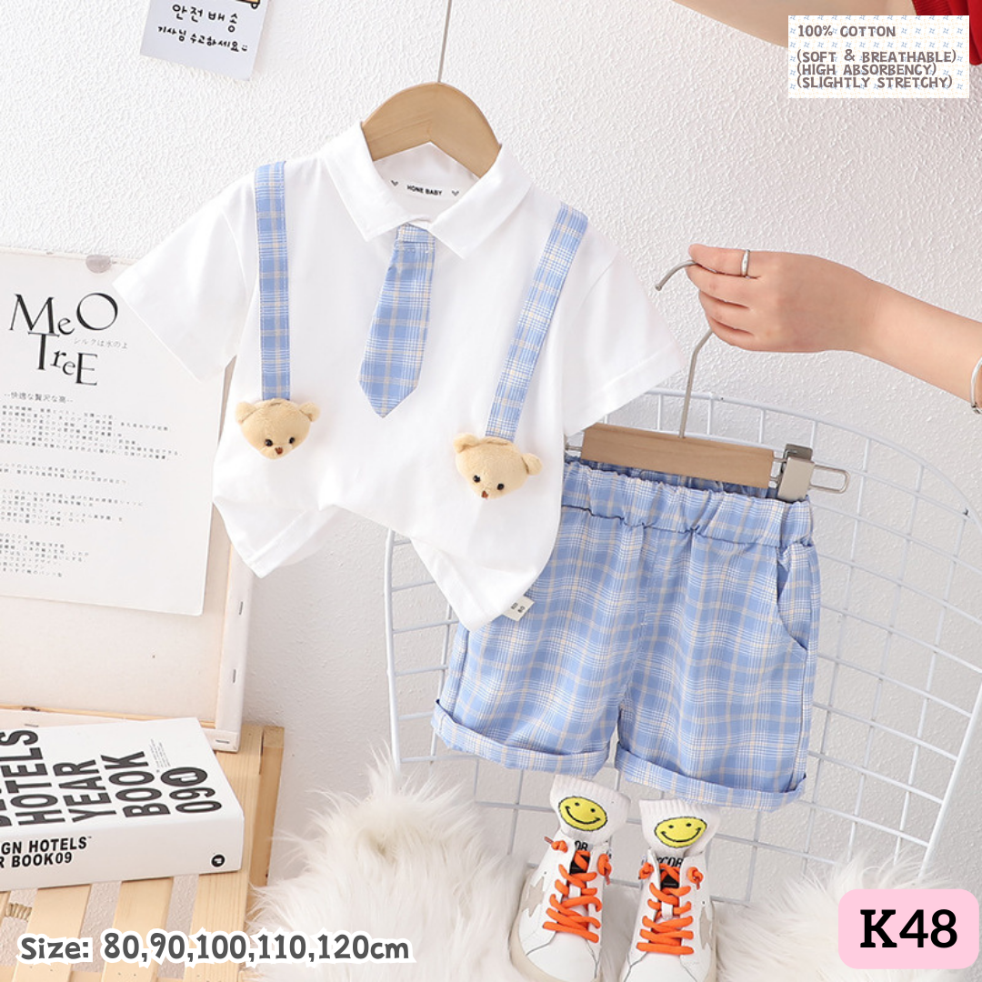 [1-6y] Casual Outings set  [1] [x100 pattern👕]