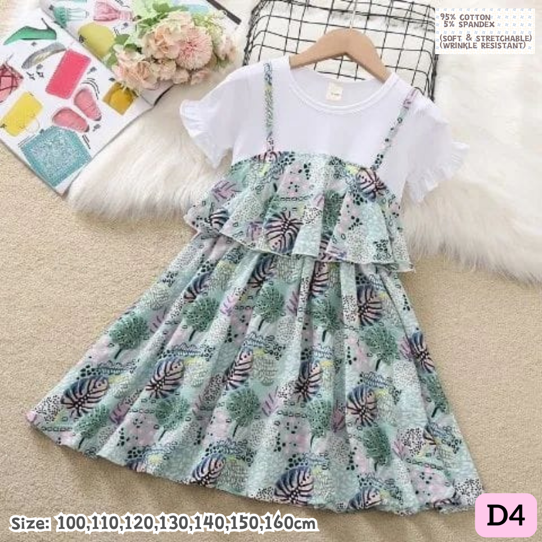 [1-8y] Casual 1-Piece Dress [1] [x100 pattern👕]